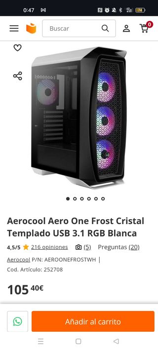 Caja torre PC Aerocool