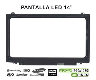 PANTALLA LED DE 14" PARA PORTÁTIL B140HAN02.1 N140HCE-EAA