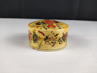 Caixa Pequena Vintage Papel Maché Made in India