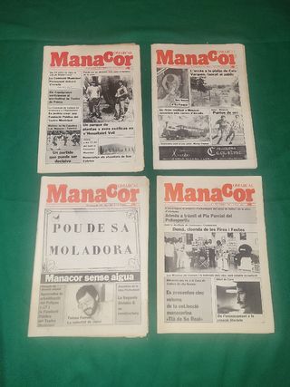 Lote 4 revistas comarcal manacor 1985