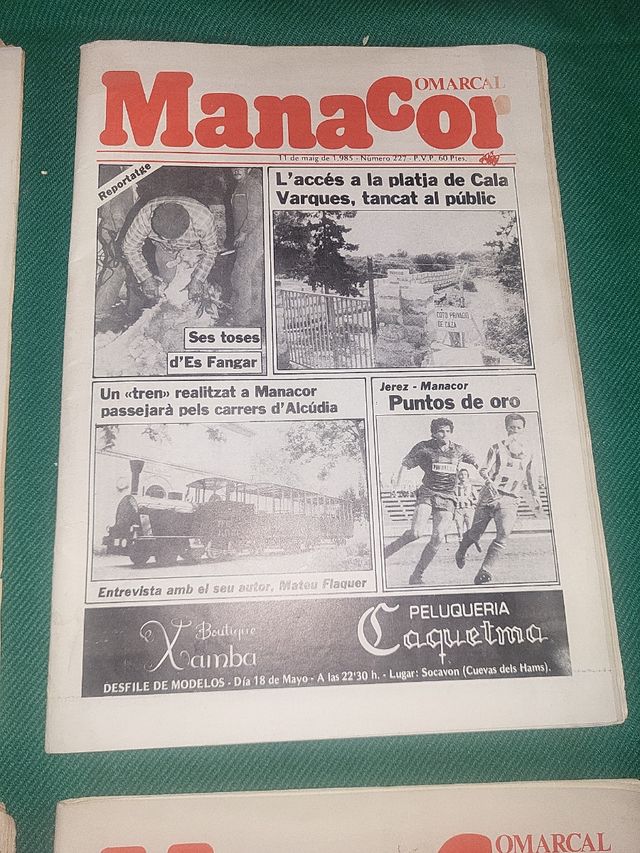 Lote 4 revistas comarcal manacor 1985