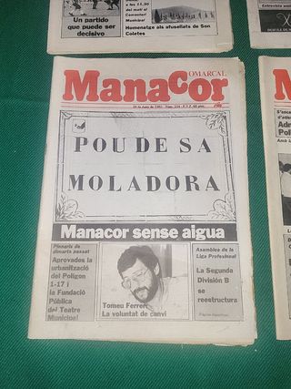 Lote 4 revistas comarcal manacor 1985