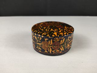 Caixa Pequena Vintage Papel Maché Made in India