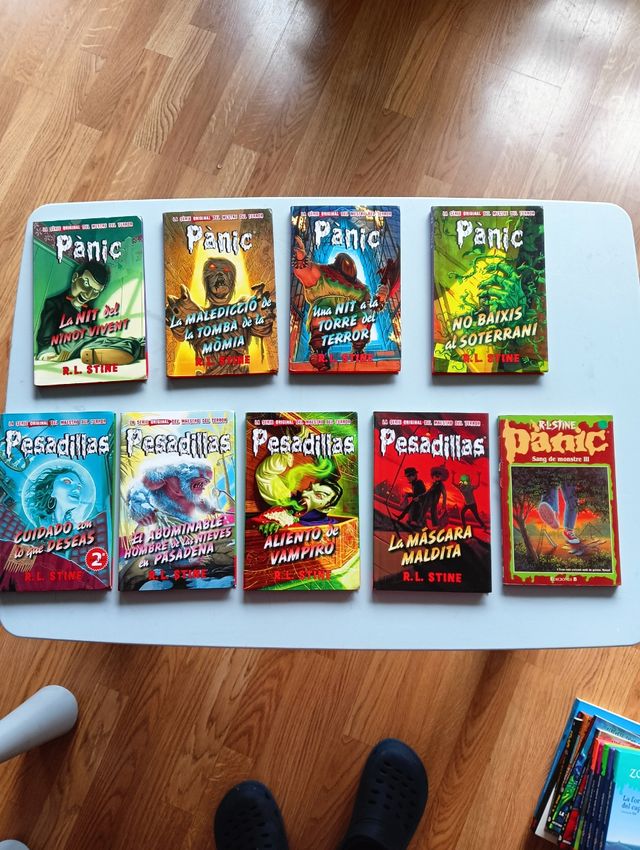 9 libros de terror de R.L.  Stine
