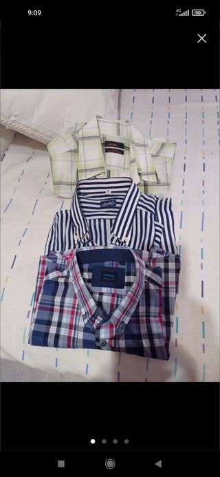 Lote tres camisas hombre L