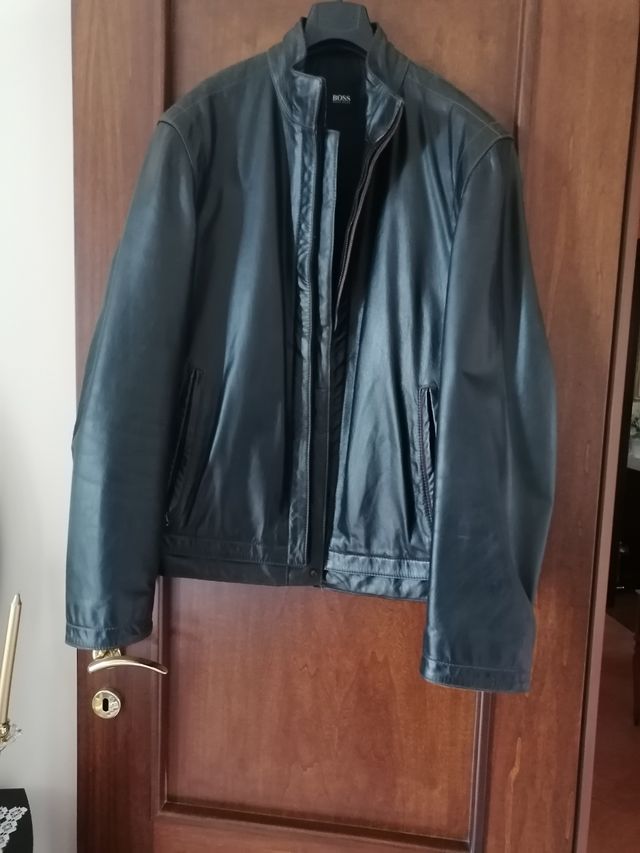 Giacca in pelle Hugo Boss tg 48