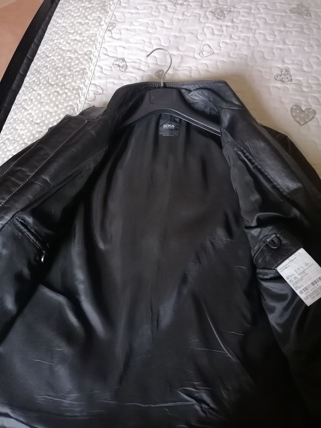 Giacca in pelle Hugo Boss tg 48