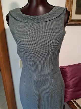 Abito a quadretti b/n