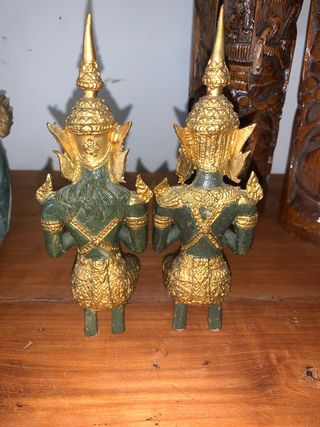 COPPIA TEPPANOM STATUE TAILANDESI primi 900