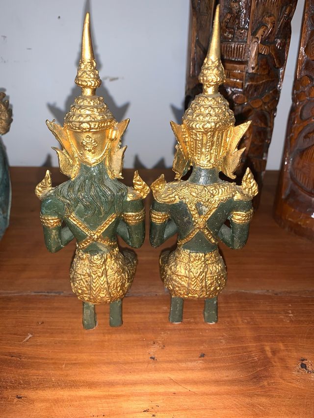 COPPIA TEPPANOM STATUE TAILANDESI primi 900
