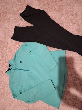 Maglione+ 2 leggins termici Wedze  bimba