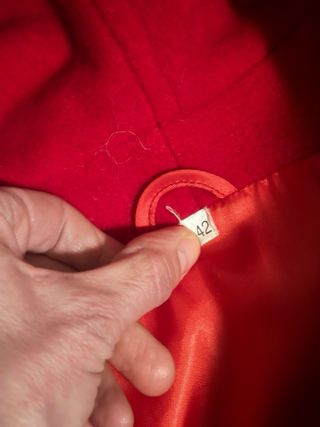 Cappotto donna in lana colore rosso