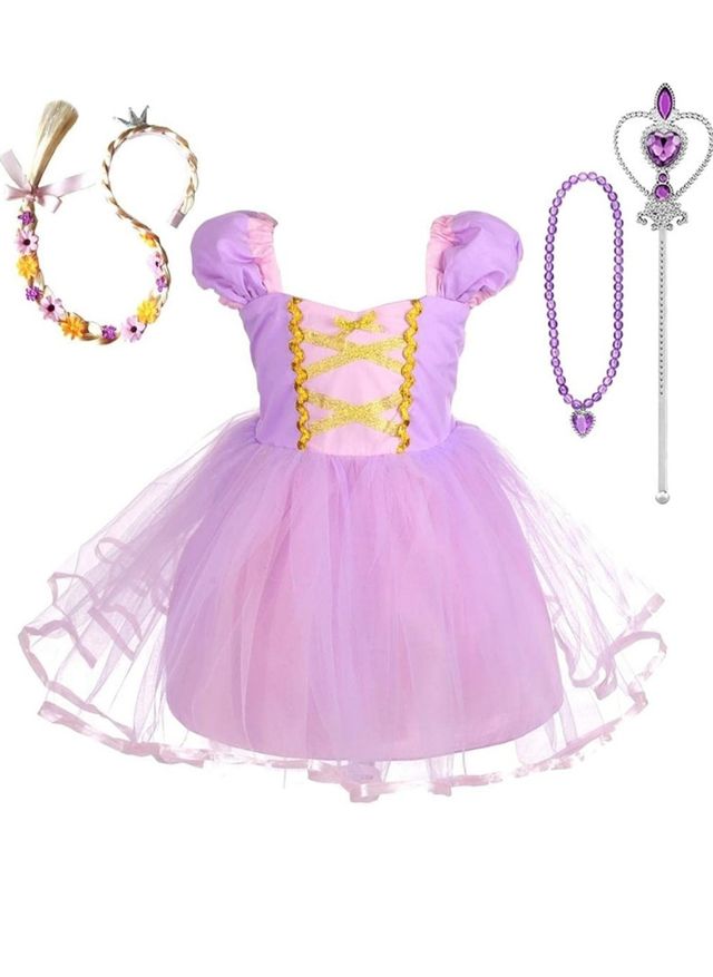 Vestido disfraz princesa Rapunzel 