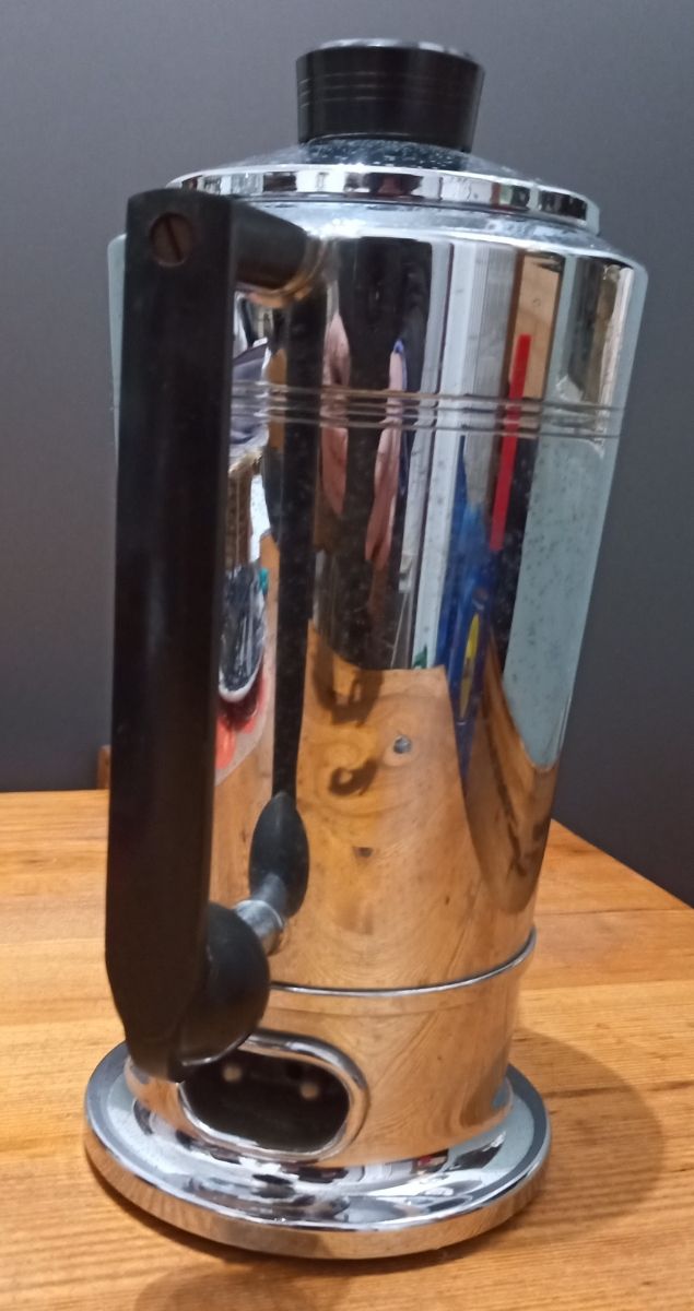 CAFFETTIERA ELETTRICA,VINTAGE IN ACCIAIO