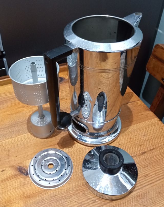 CAFFETTIERA ELETTRICA,VINTAGE IN ACCIAIO