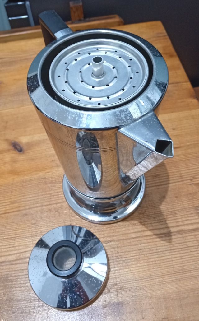 CAFFETTIERA ELETTRICA,VINTAGE IN ACCIAIO