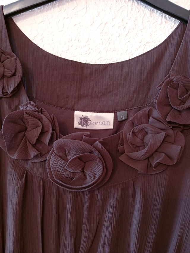 Vestido color chocolate