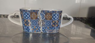 2 tazas de Portugal enamorados
