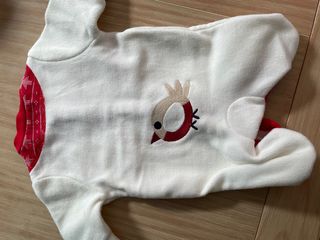 enterizo/pijama recien nacido muñeco de nieve