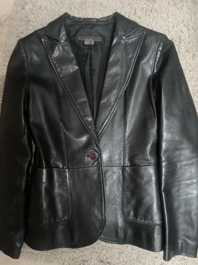 Chaqueta, piel tipo americana Vintage.