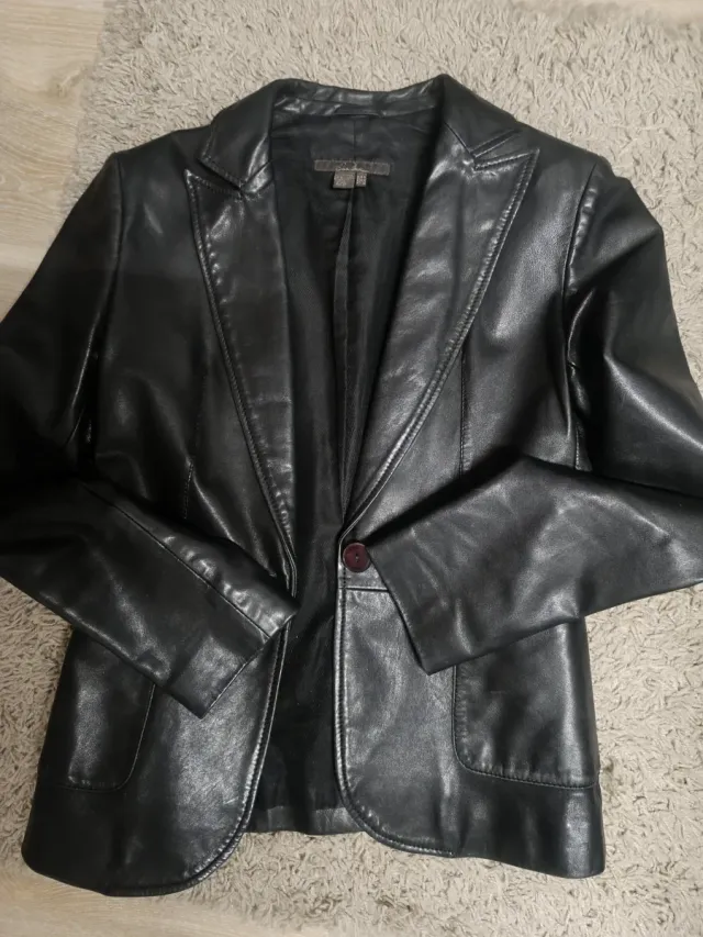 Chaqueta, piel tipo americana Vintage.