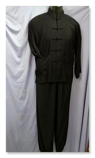 Traje Tai-chi algodon artificial negro