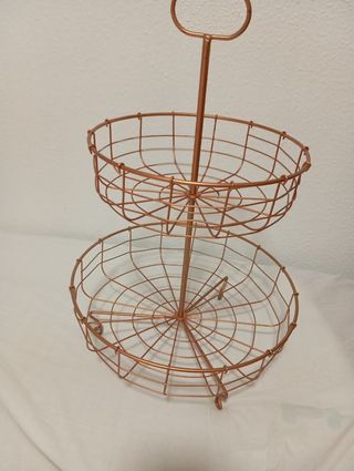 Frutero metálico vintage