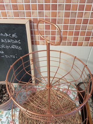 Frutero metálico vintage