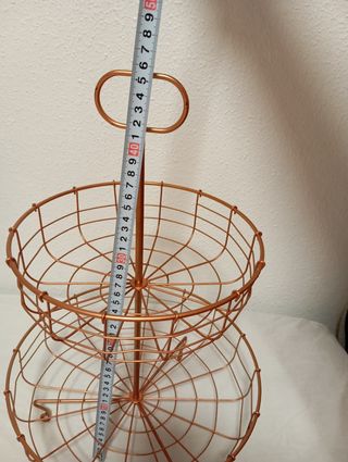 Frutero metálico vintage