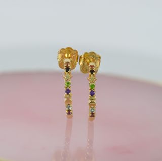 Pendientes Tous en oro 18k y gemas Virtual Garden