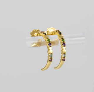 Pendientes Tous en oro 18k y gemas Virtual Garden