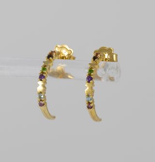 Pendientes Tous en oro 18k y gemas Virtual Garden