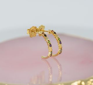 Pendientes Tous en oro 18k y gemas Virtual Garden