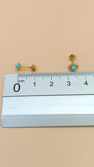 Pendientes de oro de 18kt.