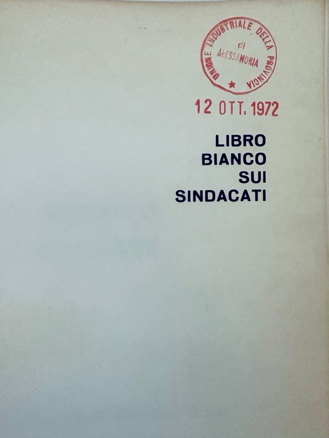 Libro bianco sui sindacati.