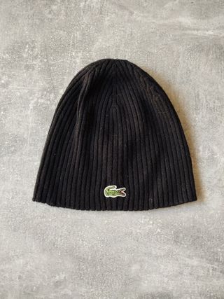 Gorro Lacoste Lana Negro 