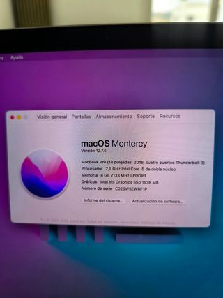 MacBook pro 13" 2016