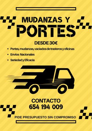 PORTES Y MUDANZAS