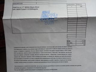 PANTALLA 17" MARCA BENQ BLACK-SILVER