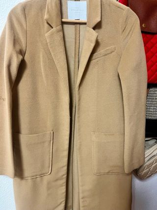 Abrigo marron paño Springfield