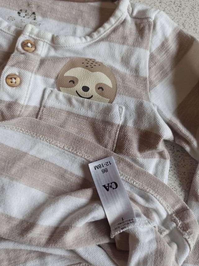 Pack 2 camisetas algodón niño. Tallas 86 y 92