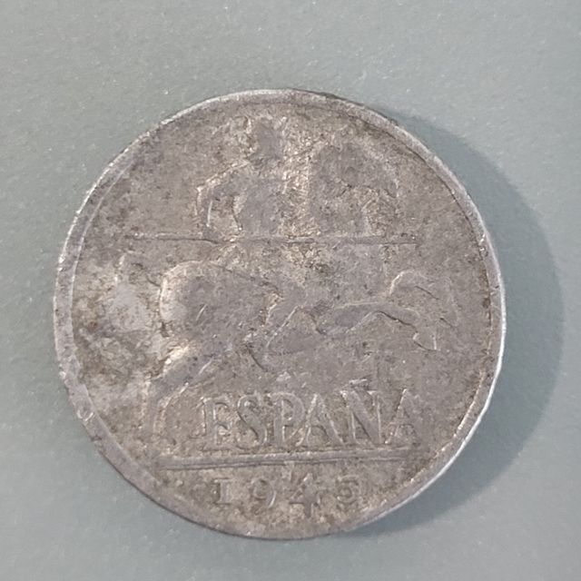Moneda de 10 céntimos de peseta de 1945