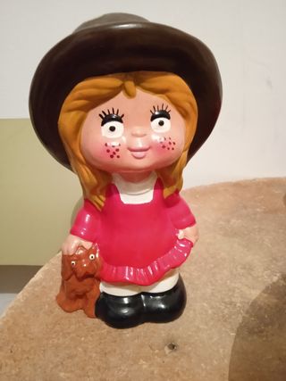 Hucha antigua muñeca