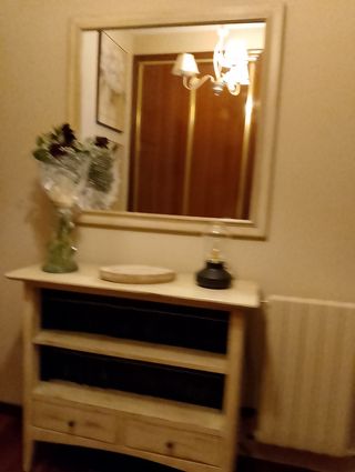 Mueble recibidor con espejo de 90x90