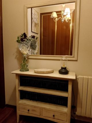 Mueble recibidor con espejo de 90x90