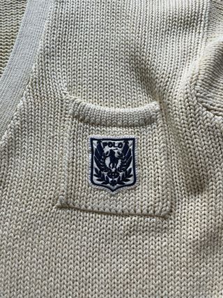 OG Polo Ralph Lauren UNI Cardigan Cream 1990