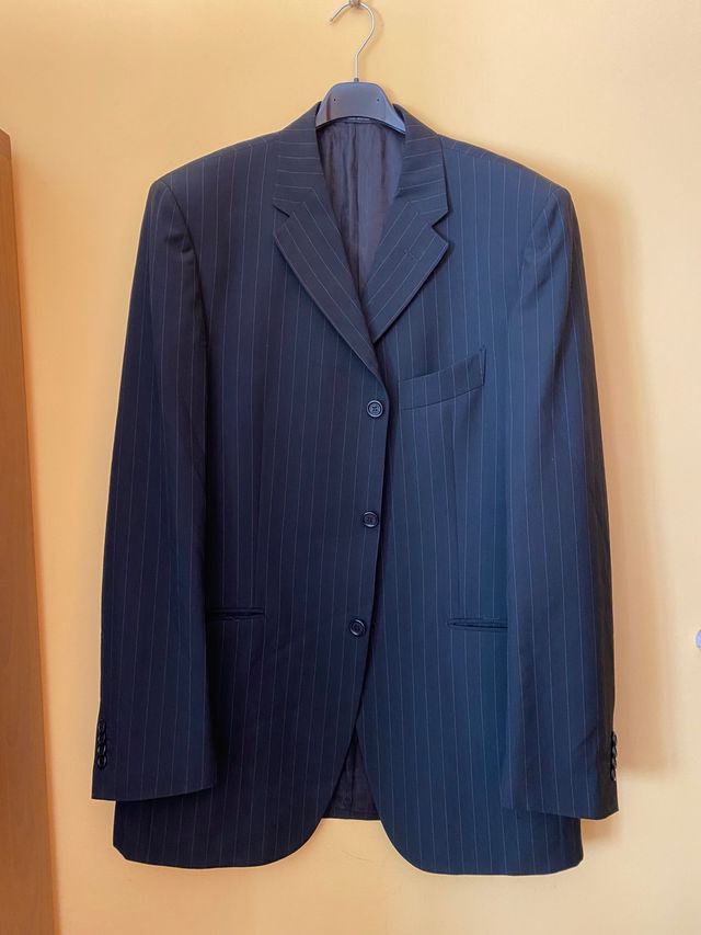 blazer gessato uomo taglia 50