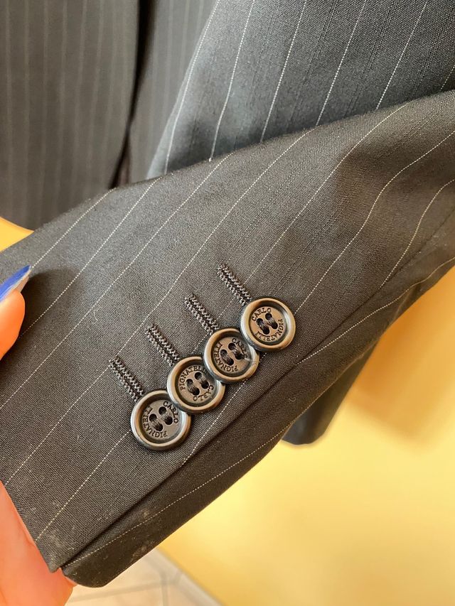 blazer gessato uomo taglia 50