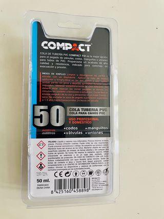 Cola para tuveria PVC