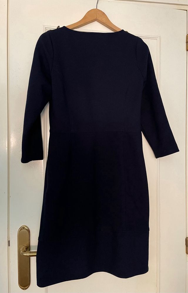 Vestido azul marino de Zendra